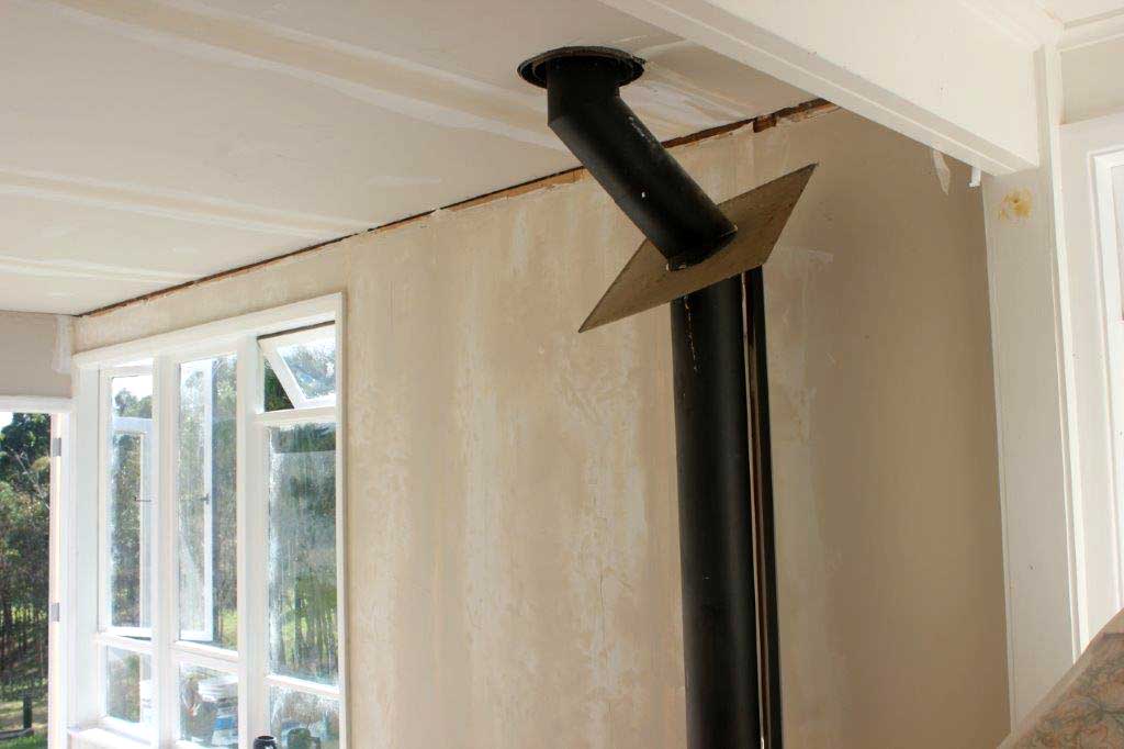 Wall skim coating, before